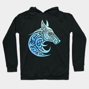 Celtic Nordic Fox Winter Watercolors Hoodie